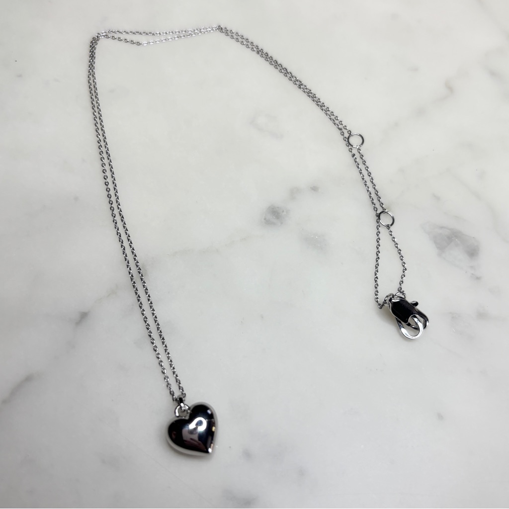 Ana Luisa Lev Small Silver Heart Necklace 29$